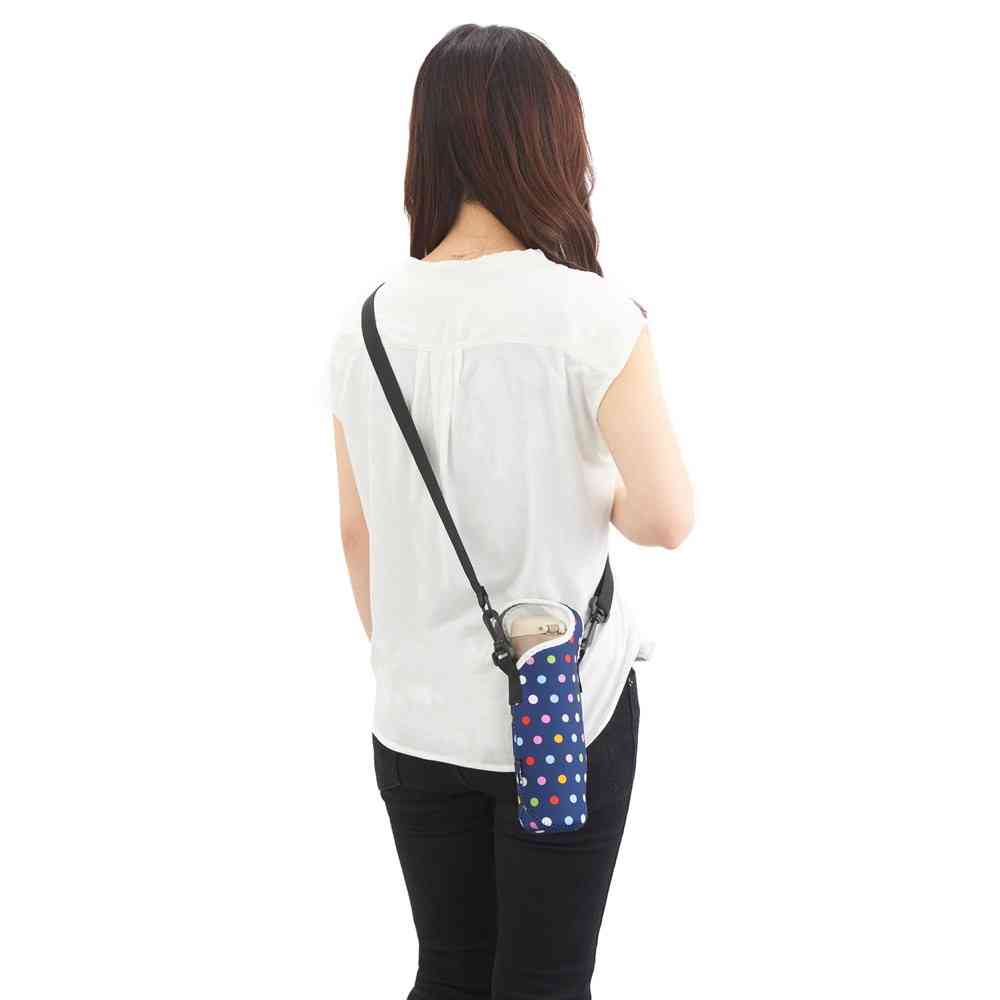 Tone Bottle Cover Shoulder Dot Navy TC-22
