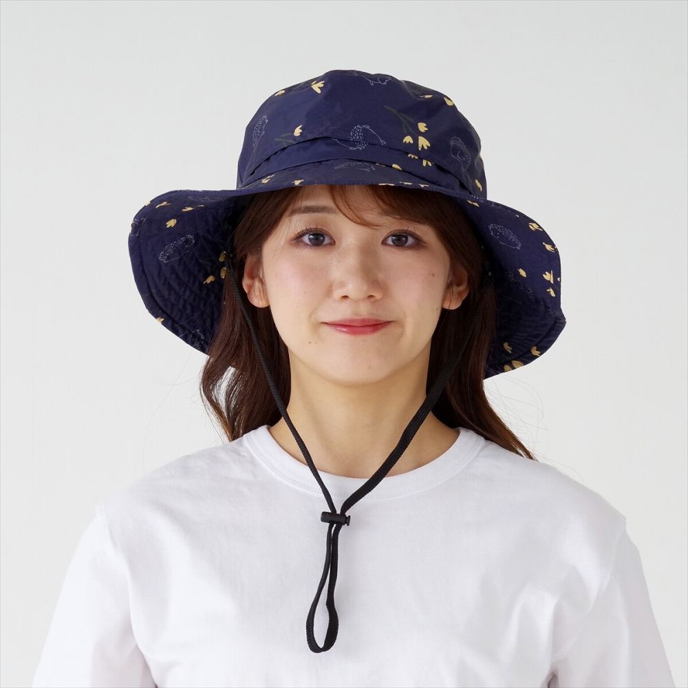 ハリネズミUV レインハット ネイビー71681NV 【直送品】 返品・キャンセル・他商品と同時購入は不可