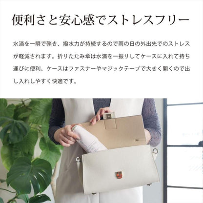 晴雨兼用 折りたたみ傘 50cm ピーチドロップ 17002NV 【直送品】 返品・キャンセル・他商品と同時購入は不可