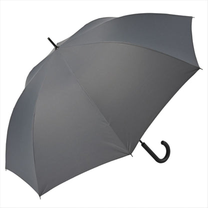 晴雨兼用 長傘 65cm ピーチドロップ 耐風 51833GY 【直送品】 返品・キャンセル・他商品と同時購入は不可