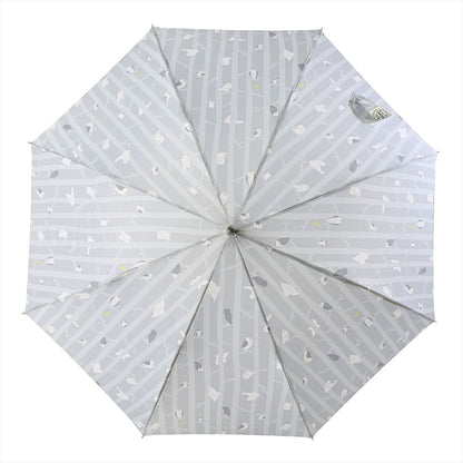 晴雨兼用 長傘 63cm エコルーペット フクロウ 17351GY 【直送品】 返品・キャンセル・他商品と同時購入は不可