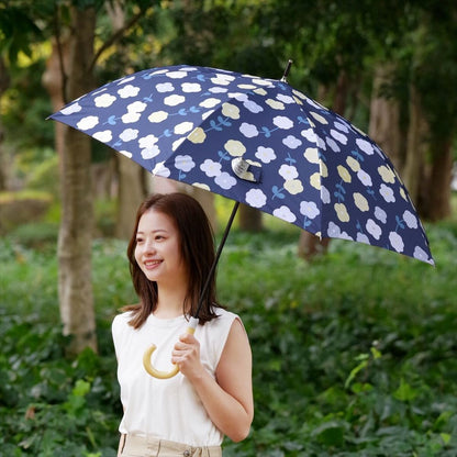 晴雨兼用 長傘 63cm エコルーペット 17391NV 【直送品】 返品・キャンセル・他商品と同時購入は不可