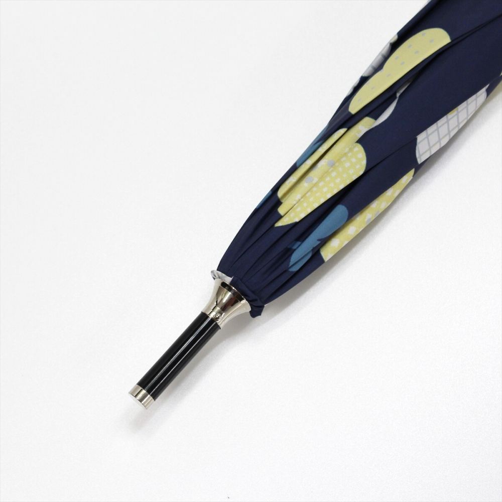 晴雨兼用 長傘 63cm エコルーペット 17391NV 【直送品】 返品・キャンセル・他商品と同時購入は不可