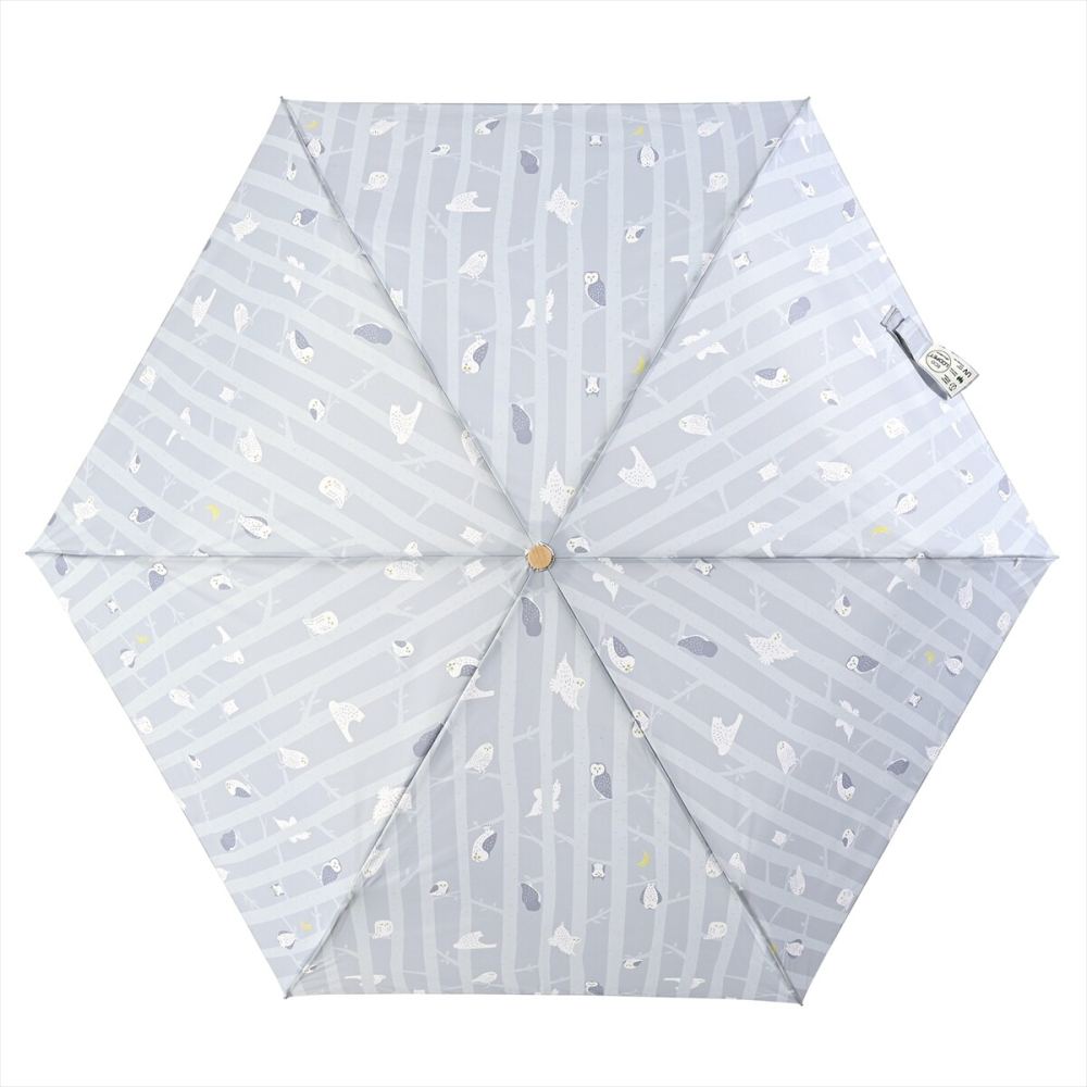晴雨兼用 折りたたみ傘 58cm エコルーペット 17361GY 【直送品】 返品・キャンセル・他商品と同時購入は不可