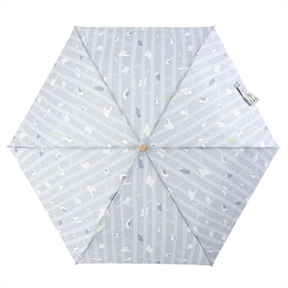 晴雨兼用 折りたたみ傘 58cm エコルーペット 17361GY 【直送品】 返品・キャンセル・他商品と同時購入は不可