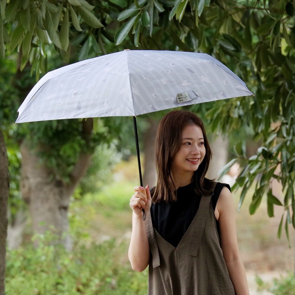 晴雨兼用 折りたたみ傘 58cm エコルーペット 17361GY 【直送品】 返品・キャンセル・他商品と同時購入は不可