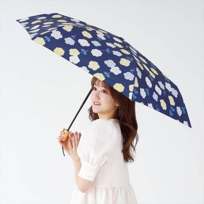 晴雨兼用 折りたたみ傘 58cm エコルーペット 17401NV 【直送品】 返品・キャンセル・他商品と同時購入は不可