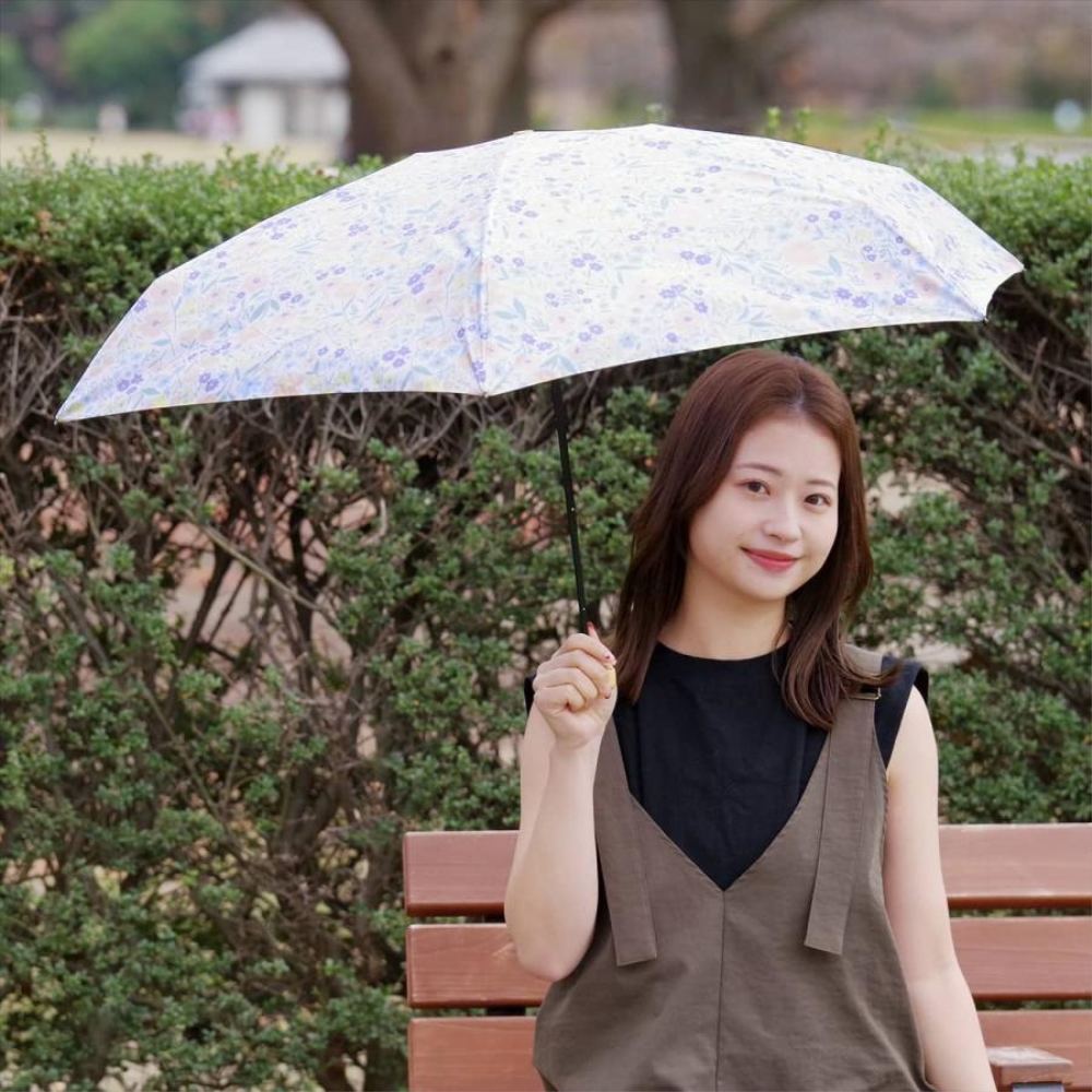 晴雨兼用 折りたたみ傘 55cm エコルーペット 17461OF 【直送品】 返品・キャンセル・他商品と同時購入は不可