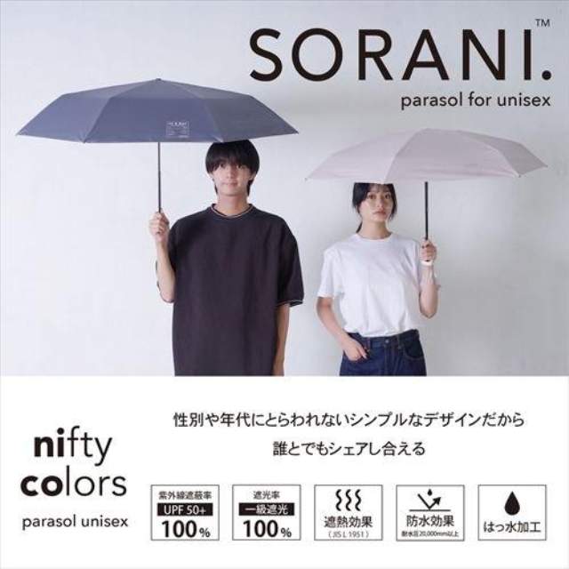 Solani UV Cut Folding Umbrella - Mini 50cm 5-Stage GY
