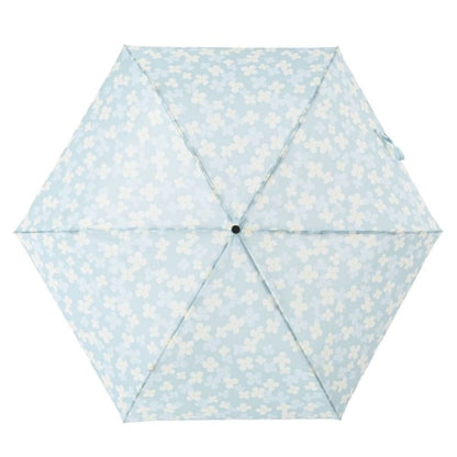 折りたたみ傘 1798BL ハンナ カーボン軽量ミニ55 ブルー 【直送品】 返品・キャンセル・他商品と同時購入は不可