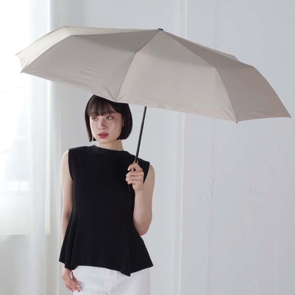 Rain and Shine Folding Umbrella 65cm Peach Drop UV Protection 51984BG