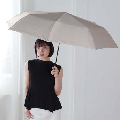 Rain and Shine Folding Umbrella 65cm Peach Drop UV Protection 51984BG