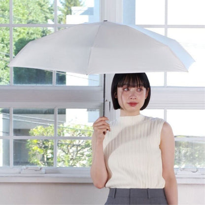 Rain and Shine Folding Umbrella 55cm Peach Drop UV Protection Flat 52002OF