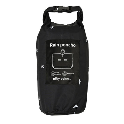 Studded Star Rain Poncho Black 60521BK