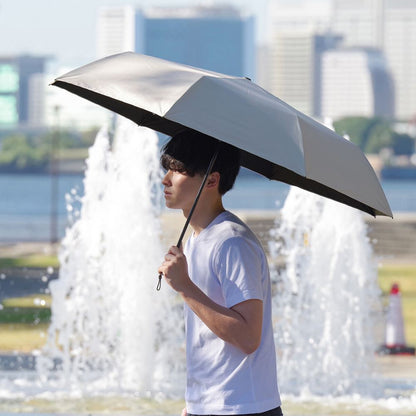 Rain and Shine Long Umbrella 65cm Peach Drop UV Protection 51985GY