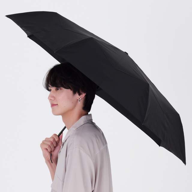 Shape Memory Big Size Folding Umbrella - Memorilla Lightweight 60cm BK