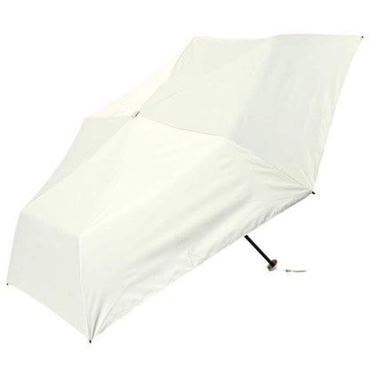 100% UV Protection Folding Umbrella - Solarni Lightweight 50cm Off White