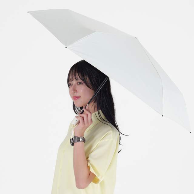 Automatic Folding Umbrella Solani Mini 50cm Off White