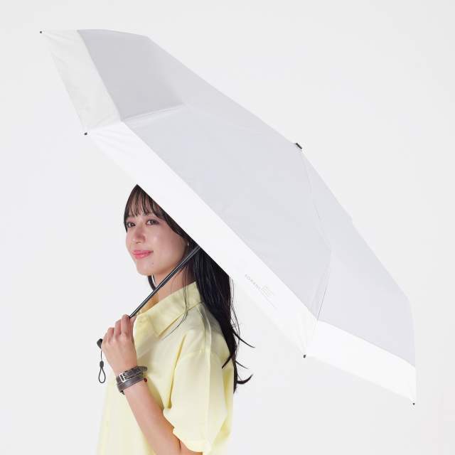 BIG Size UV Rain Folding Umbrella Sorani Shade Bi-Color Mini 58cm GY