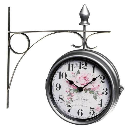 Wall Clock Rose 38406