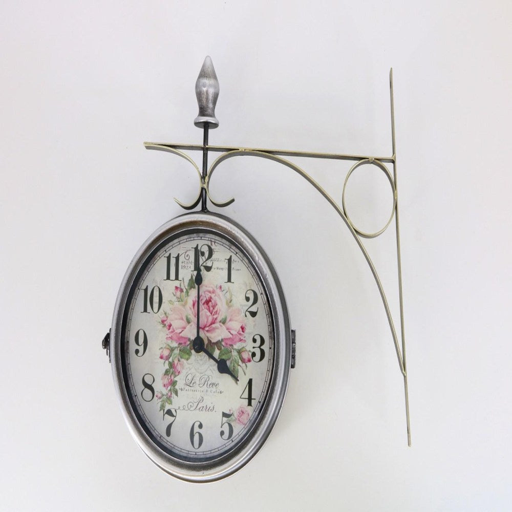 Wall Clock Rose 38406
