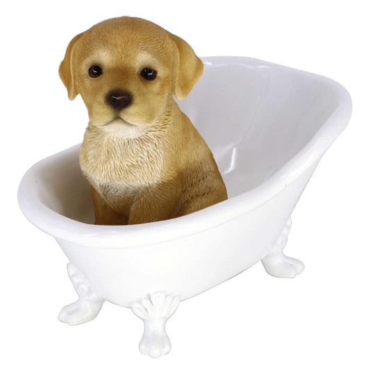 Dog Ornament Labrador Bathtub 14244