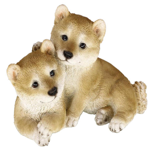 Dog Ornament Shiba Pair 14256