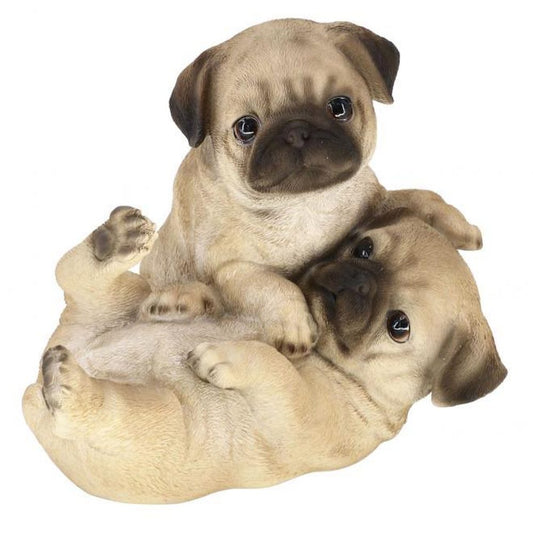 Dog Ornament Pug Pair 14258