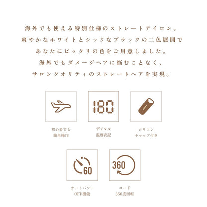 KINUJO Worldwide Model Straight Hair Iron DS200