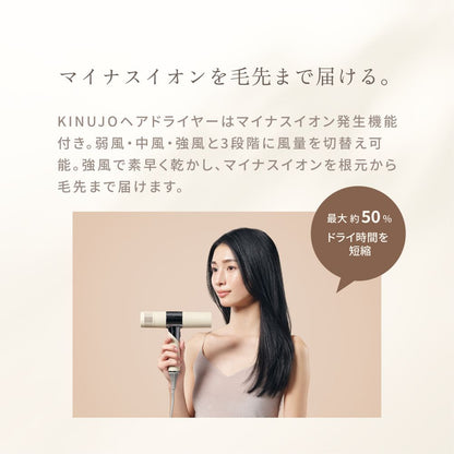 KINUJO Hair Dryer White KH301