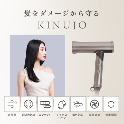 KINUJO International Hair Dryer Voyage Gold HW001