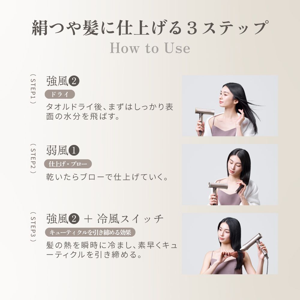 KINUJO International Hair Dryer Voyage Gold HW001