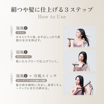 KINUJO International Hair Dryer Voyage Gold HW001