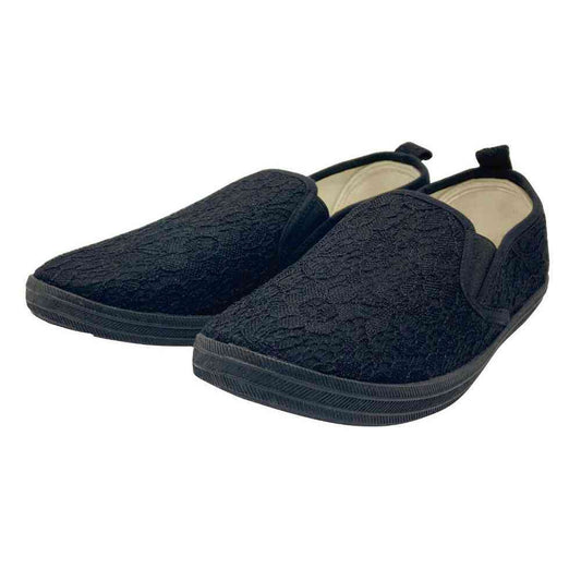 Quin Shoji Women's Slip-On Lace Black Size M