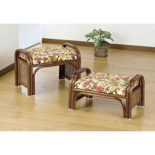 Natural Rattan Easy Chair Set of 2 High Type