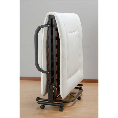 Natural Wood Slatted Folding Bed Semi-Double