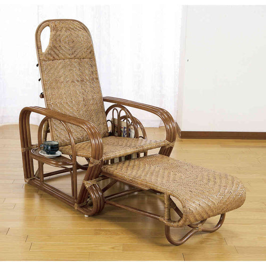 Natural Rattan Reclining Chair