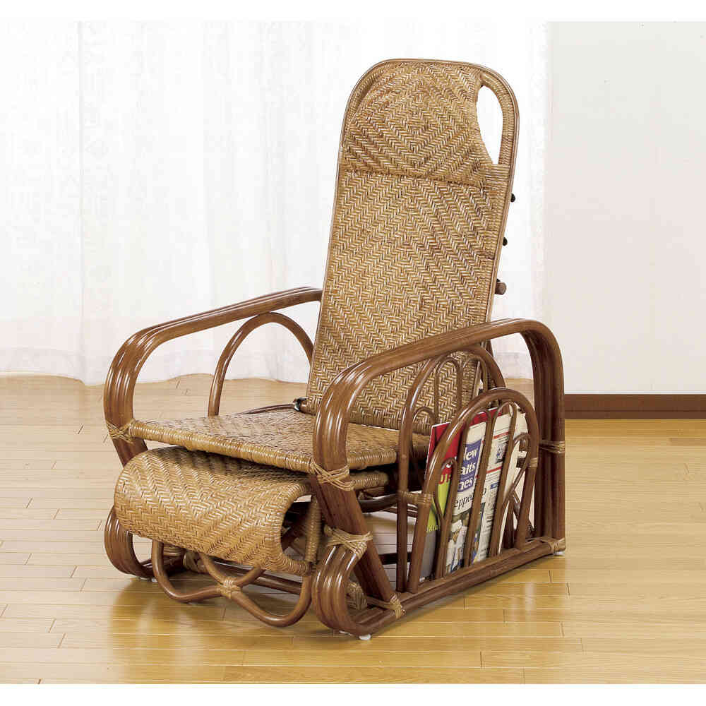 Natural Rattan Reclining Chair