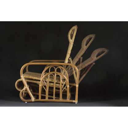 Natural Rattan Reclining Chair