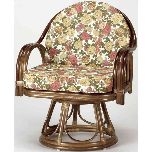 Natural Rattan High Type Rotating Chair - Comfortable
