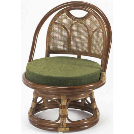 Natural Rattan Low Type Rotating Chair