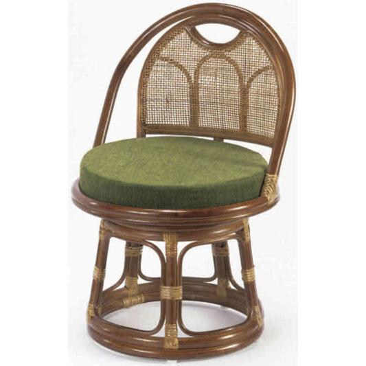 Natural Rattan Middle Type Rotating Chair