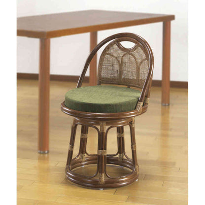 Natural Rattan High Type Rotating Chair