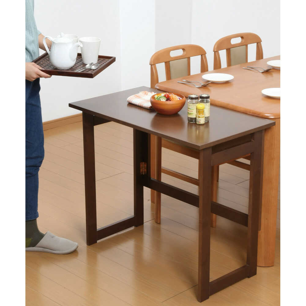 Brown Wooden Folding Table Height 69cm