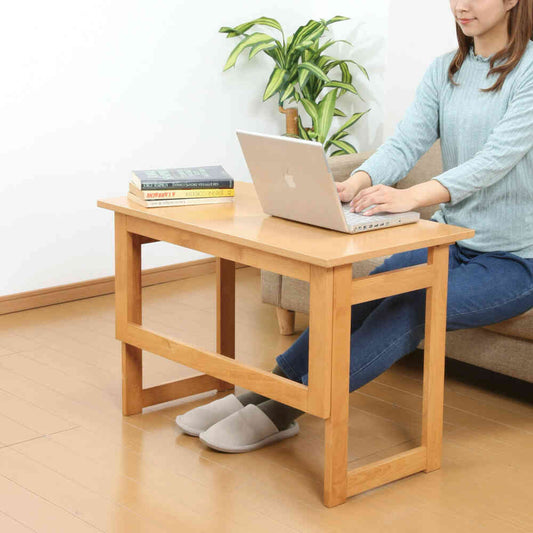 Natural Wood Folding Table Height 69cm