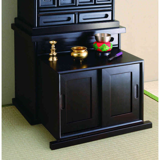 Buddhist Altar Base 45cm Width Ebony Finish