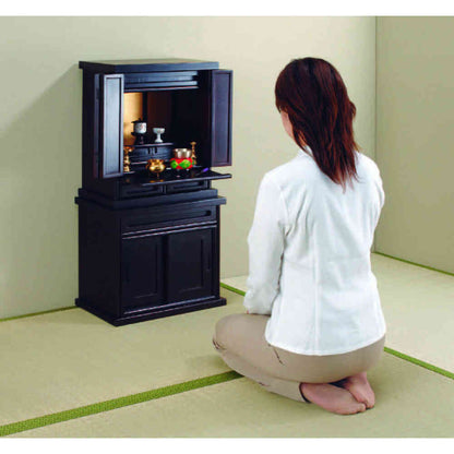 Buddhist Altar Base 45cm Width Ebony Finish