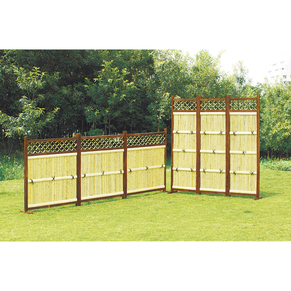 Bamboo Privacy Fence Set of 3 Vertical