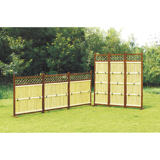 Bamboo Privacy Fence Set of 3 Horizontal