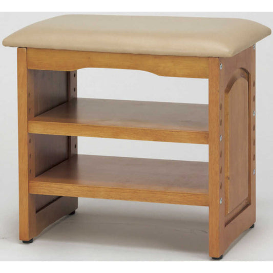Wooden Storage Entrance Bench 45cm Width with Anti-Wobble